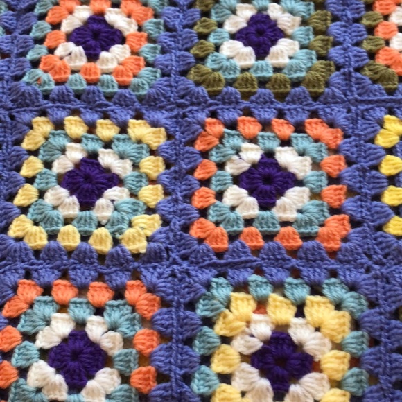Patchwork Crochet Throw / Blanket Handmade - Picture 3 of 6